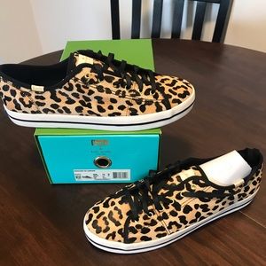 Keds x Kate Spade sz 10 leopard print sneakers